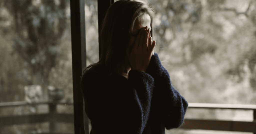 woman crying